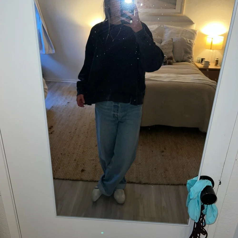 Black Ribbed Sweater - Picture 2 of 4